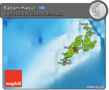 Physical 3D Map of Baqanimaqut