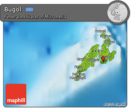 Physical 3D Map of Bugol