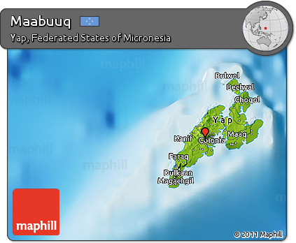 Physical 3D Map of Maabuuq