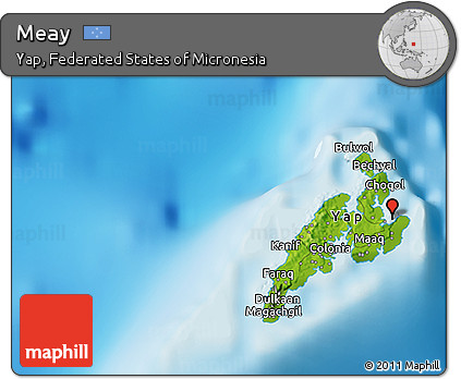Physical 3D Map of Meay