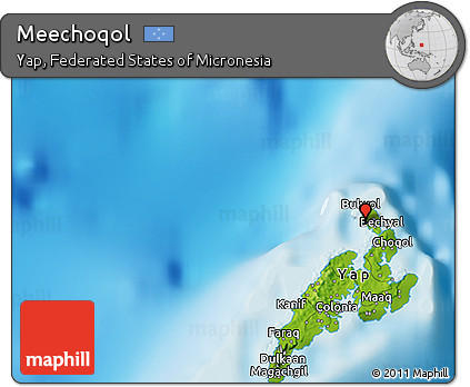 Physical 3D Map of Meechoqol