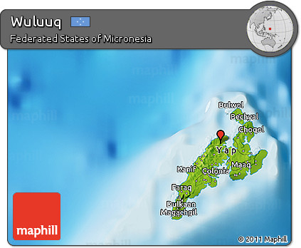 Physical 3D Map of Wuluuq