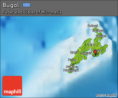 Physical 3D Map of Bugol