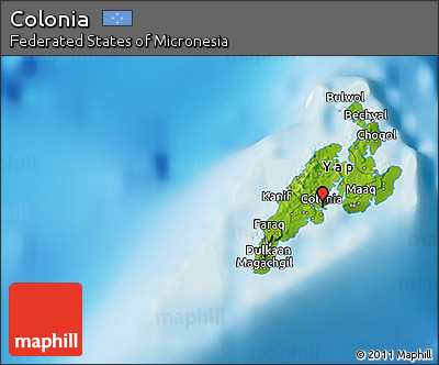Physical 3D Map of Colonia