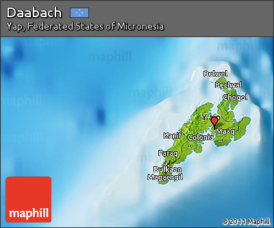 Physical 3D Map of Daabach