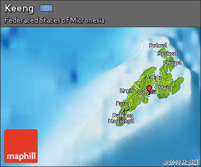 Physical 3D Map of Keeng