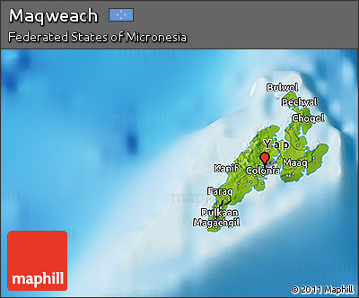 Physical 3D Map of Maqweach
