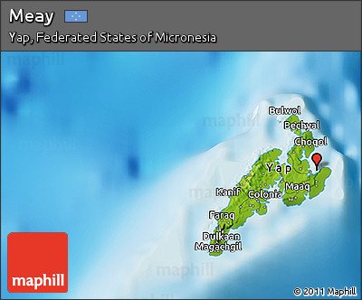 Physical 3D Map of Meay