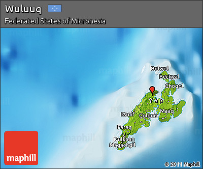 Physical 3D Map of Wuluuq