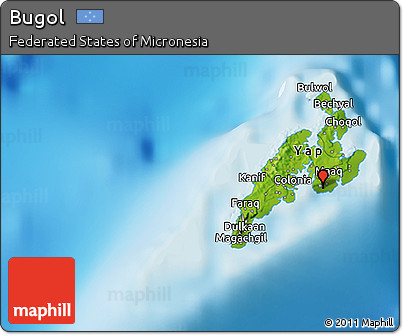 Physical 3D Map of Bugol