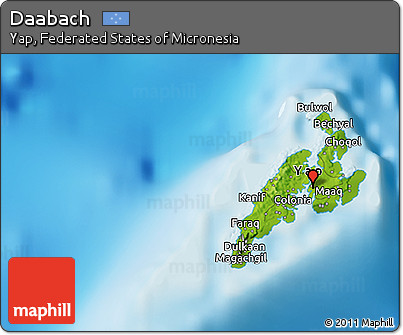 Physical 3D Map of Daabach