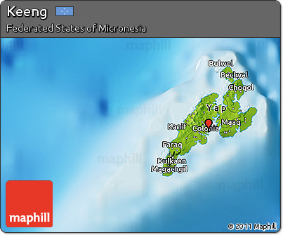 Physical 3D Map of Keeng
