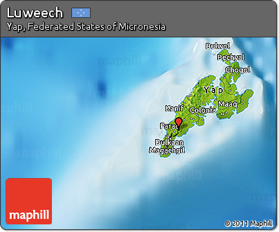 Physical 3D Map of Luweech