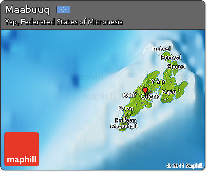 Physical 3D Map of Maabuuq