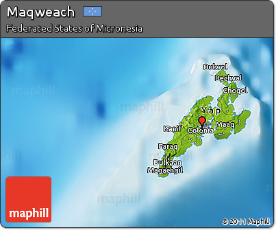 Physical 3D Map of Maqweach