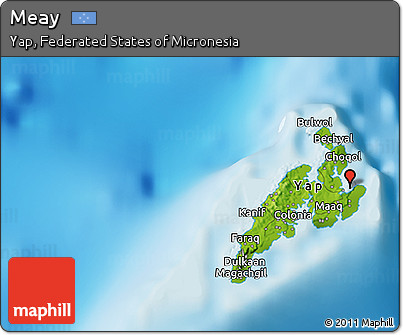 Physical 3D Map of Meay