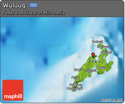 Physical 3D Map of Wuluuq