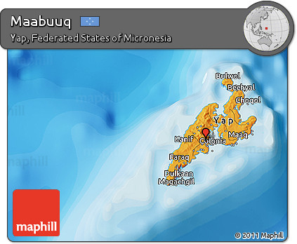 Political 3D Map of Maabuuq