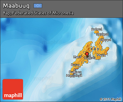 Political 3D Map of Maabuuq