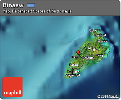 Satellite 3D Map of Binaew
