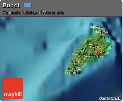Satellite 3D Map of Bugol