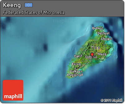 Satellite 3D Map of Keeng