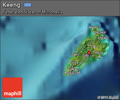 Satellite 3D Map of Keeng
