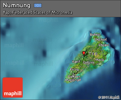 Satellite 3D Map of Numnung