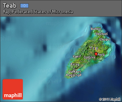 Satellite 3D Map of Teab