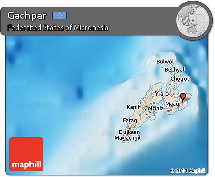Shaded Relief 3D Map of Gachpar