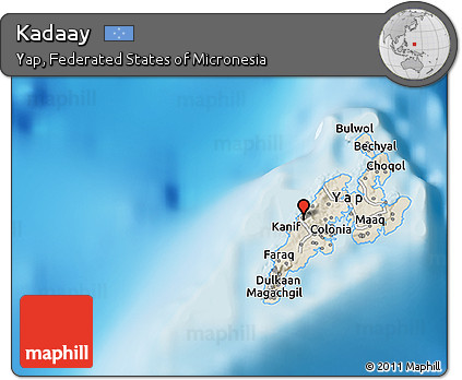 Shaded Relief 3D Map of Kadaay