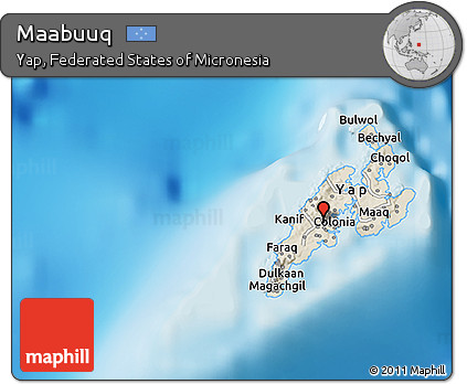 Shaded Relief 3D Map of Maabuuq