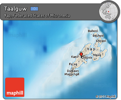 Shaded Relief 3D Map of Taalguw