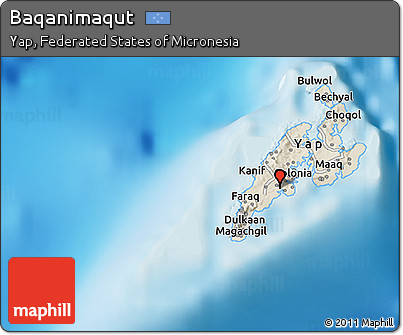 Shaded Relief 3D Map of Baqanimaqut