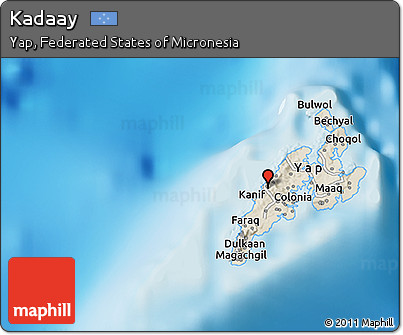 Shaded Relief 3D Map of Kadaay