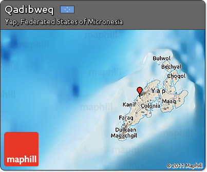 Shaded Relief 3D Map of Qadibweq