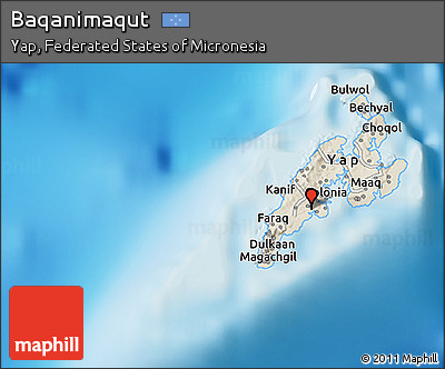Shaded Relief 3D Map of Baqanimaqut
