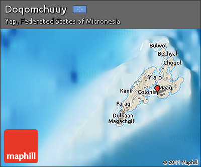 Shaded Relief 3D Map of Doqomchuuy