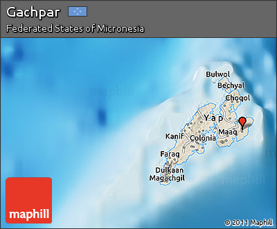 Shaded Relief 3D Map of Gachpar