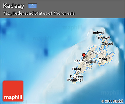 Shaded Relief 3D Map of Kadaay