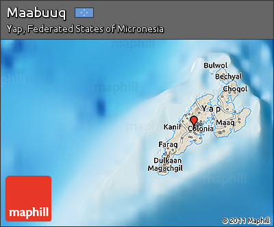 Shaded Relief 3D Map of Maabuuq