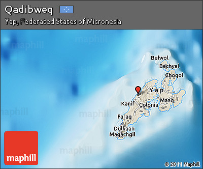 Shaded Relief 3D Map of Qadibweq