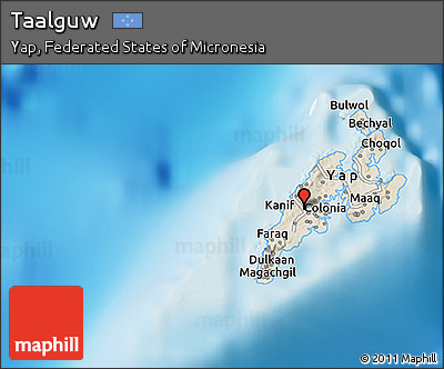 Shaded Relief 3D Map of Taalguw