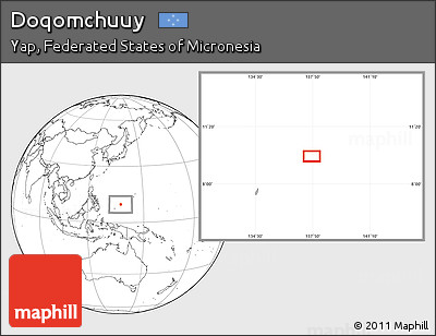Blank Location Map of Doqomchuuy