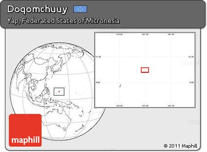 Blank Location Map of Doqomchuuy