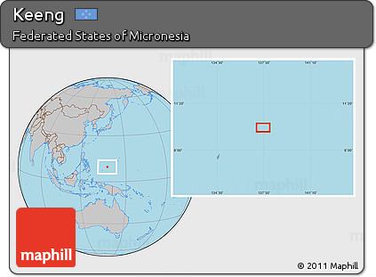 Gray Location Map of Keeng
