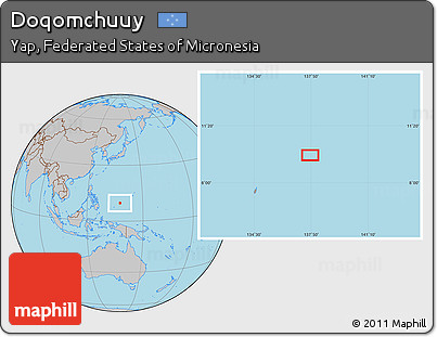 Gray Location Map of Doqomchuuy
