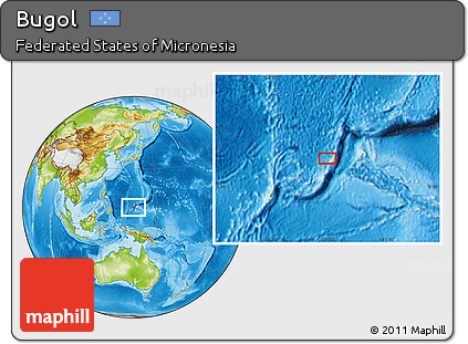 Physical Location Map of Bugol