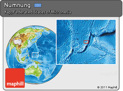 Physical Location Map of Numnung