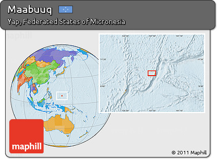 Political Location Map of Maabuuq
